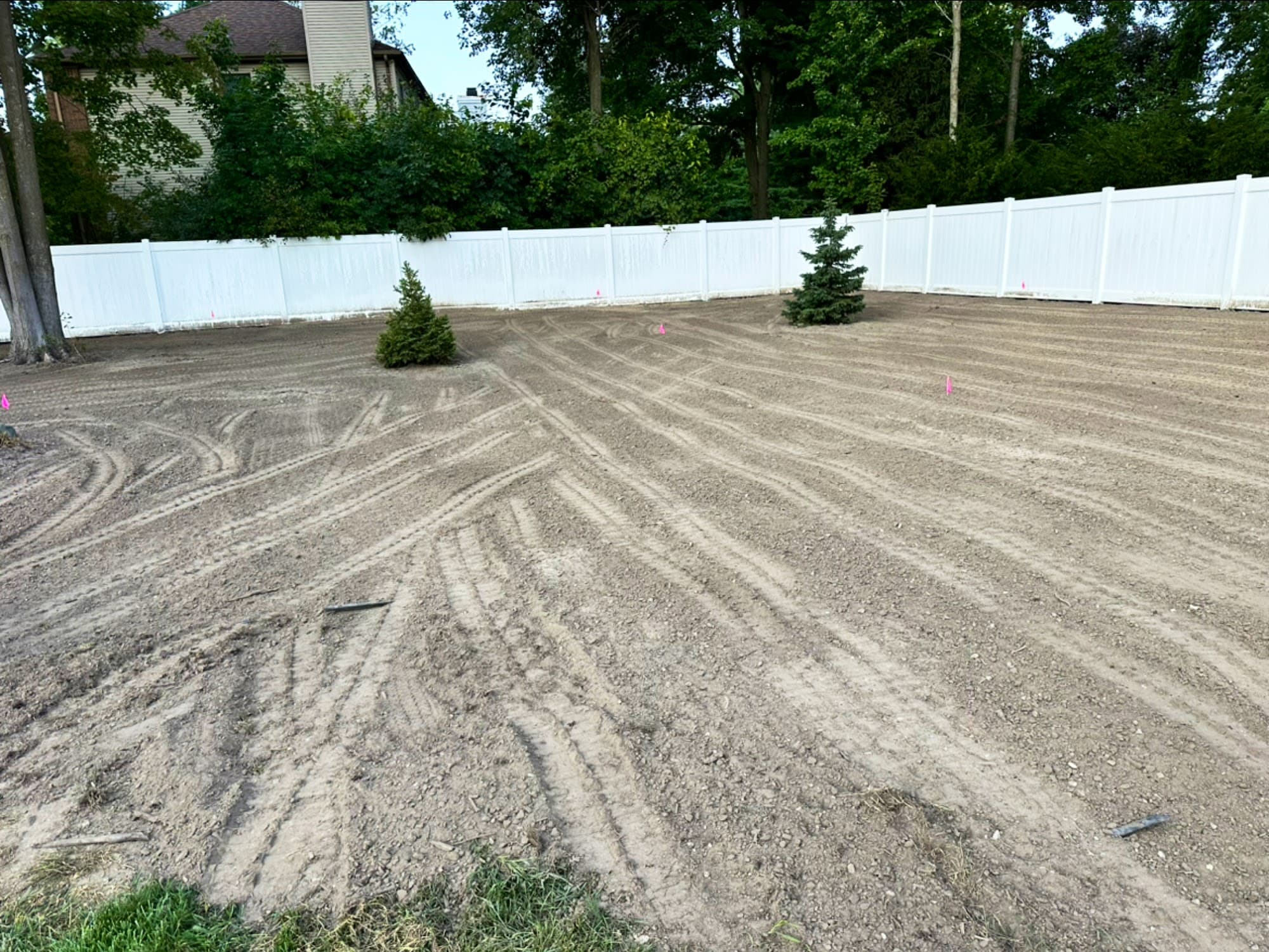 Property cleanup and yard preparation